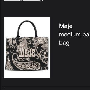 MAJE paisley tote bag